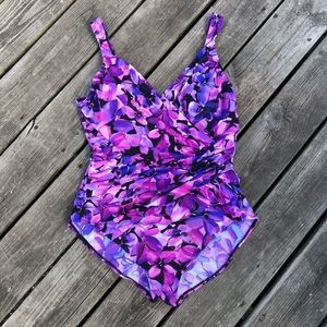 Super Flattering Purple/Black Miraclesuit